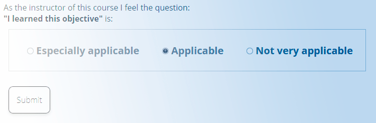 Partial screenshot showing SmartEvals' question applicability interface